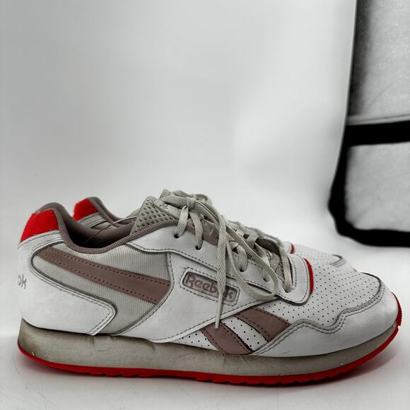 Reebok Classic Harman Ripple Sneakers Running Lace Up Athletic White Neon Pink 9 - Picture 3 of 7